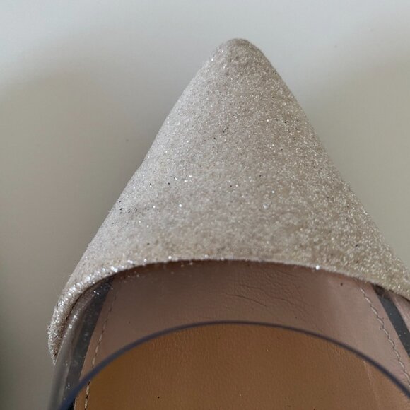 🇮🇹 Made in Italy - Gianvito Rossi Leather | PVC Glitter Plexi Pumps - Picture 16 of 17